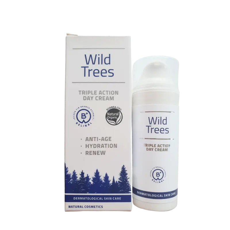 Wild Trees Triple Action dnevna krema z učinkovino Belinal® – produktna slika v visoki ločljivosti